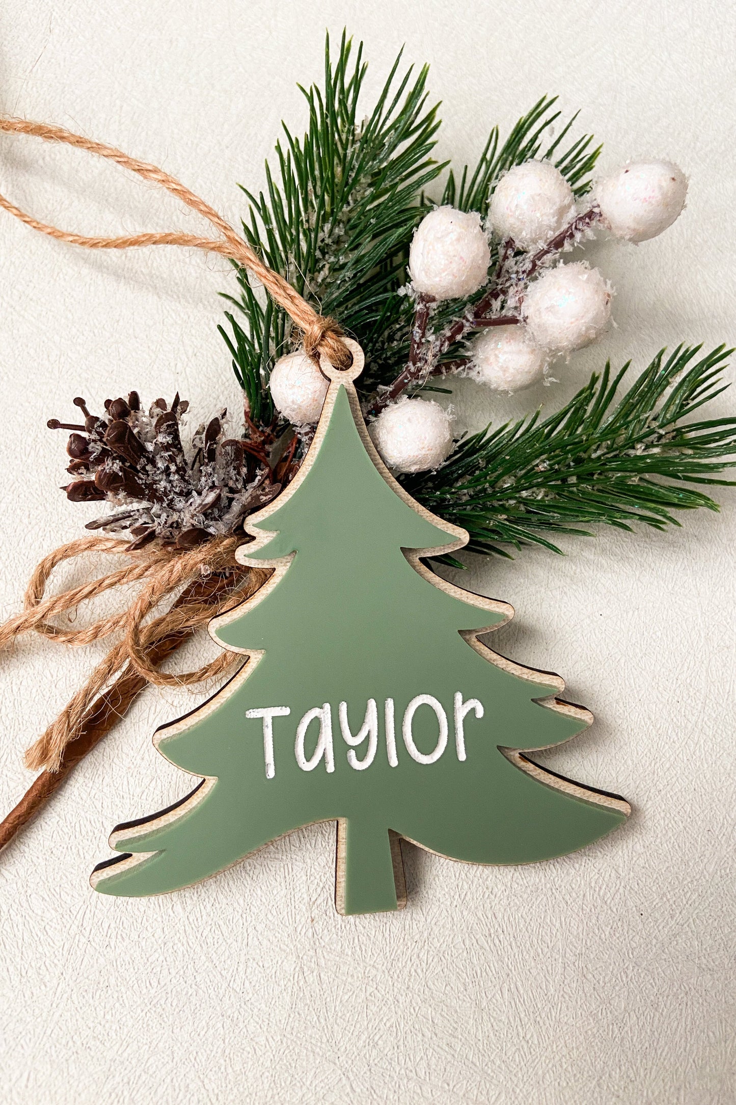 Christmas Tree Personalized Gift Tag