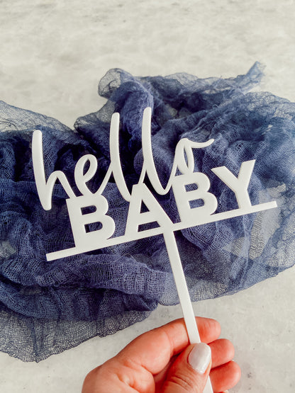 Hello Baby Cake Topper